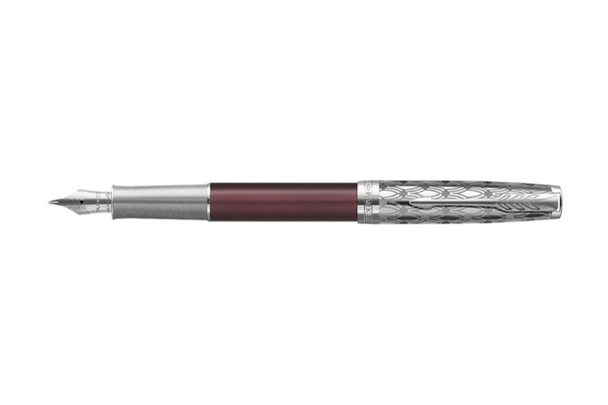 Parker Sonnet Metal Red CT 18K Fountain Pen